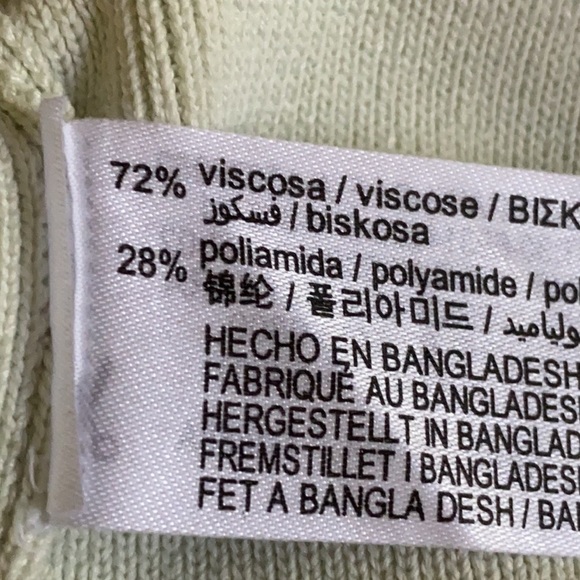 NWT. Zara Light Green Knit Crop Top. Size M. - Picture 8 of 9